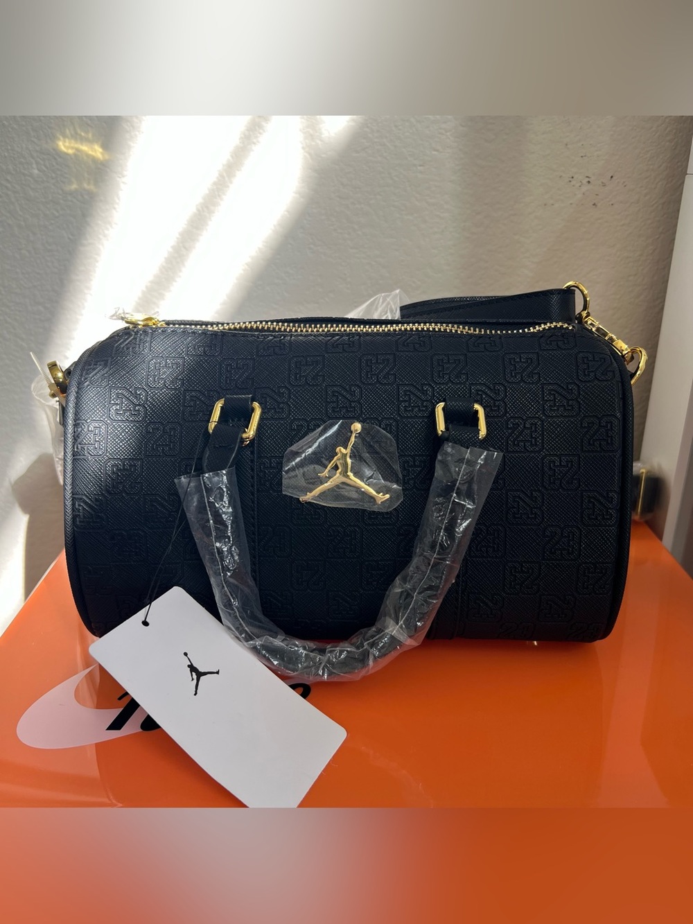 ✔️NWT✔️ NIKE Jordan Monogram Leather Mini Duffel (3L)